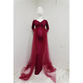 Stretch Cotton Maternity Photo Dress